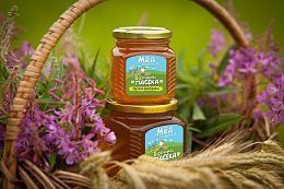 Мёд в стеклянной банке 540 гр. Луга